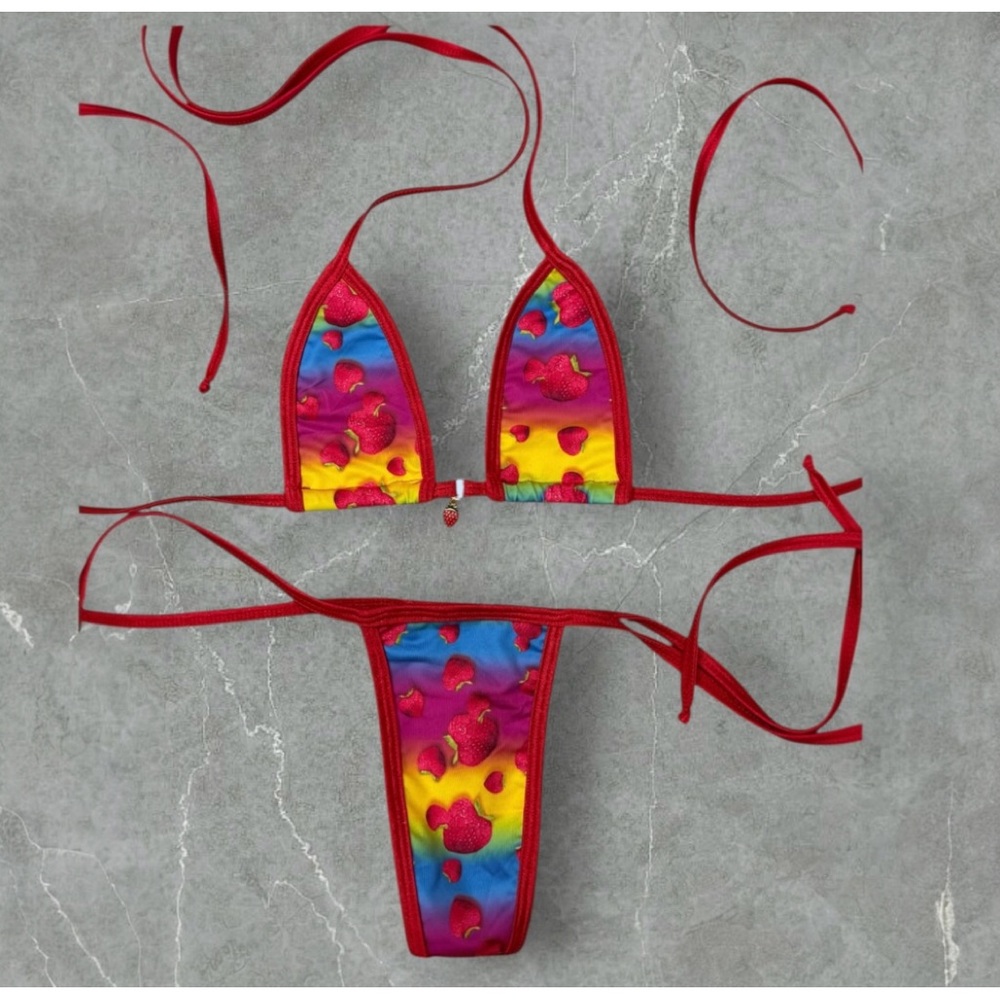Microkini Bikini Set w charm Exotic Dancewear